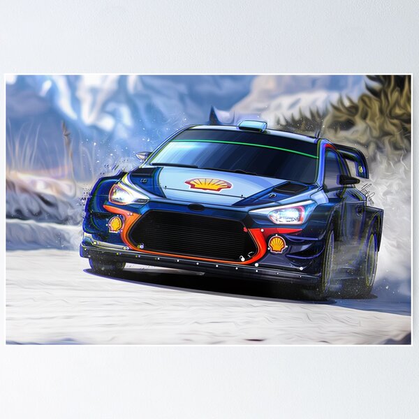 i20 Rally Car WRC Poster for Sale by marioramosart