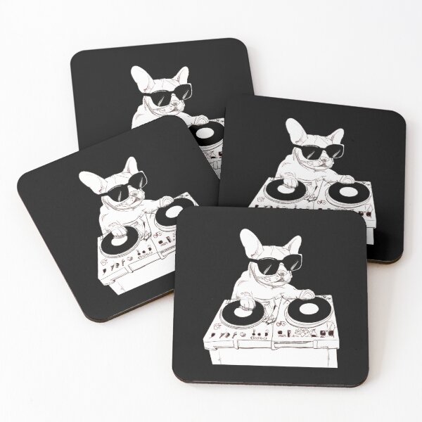 Item preview, French Bulldog DJ wearing sunglasses - Cool Frenchie Music Dog Design  designed and sold by Vividality.