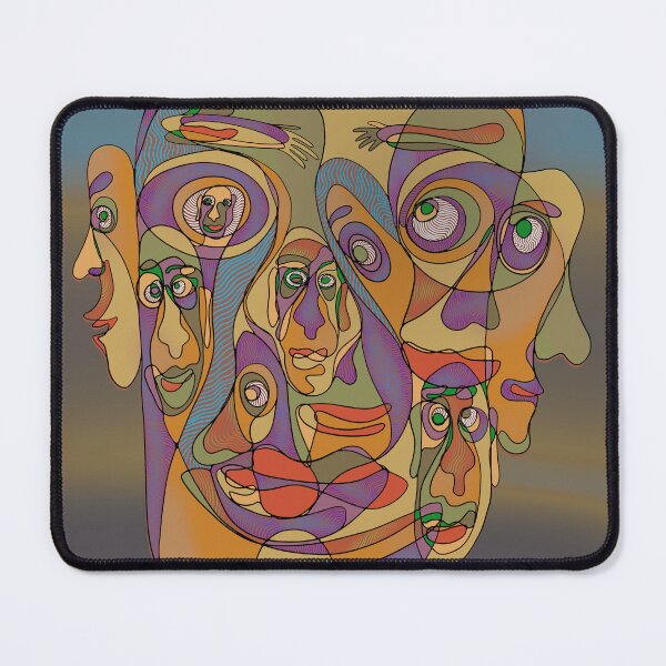 Item preview, Faces within a face one line drawing designed and sold by DaveDanchuk.