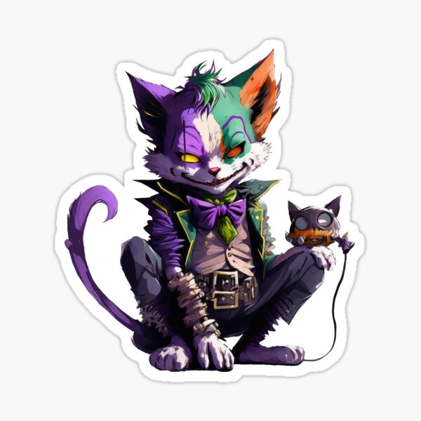 This Cat is a Joker Sticker