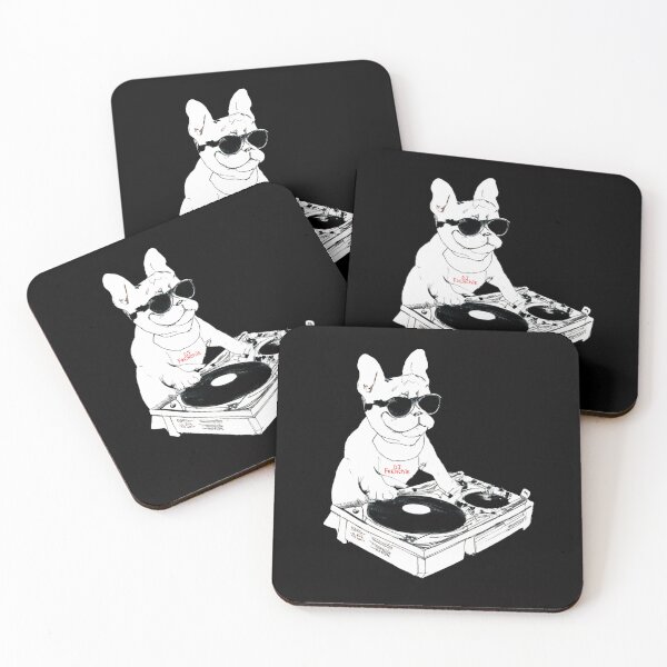 Item preview, French Bulldog DJ wearing sunglasses - Cool Frenchie Music Dog Design  designed and sold by Vividality.