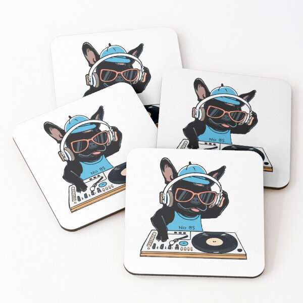 Item preview, French Bulldog DJ wearing sunglasses - Cool Frenchie Music Dog Design  designed and sold by Vividality.