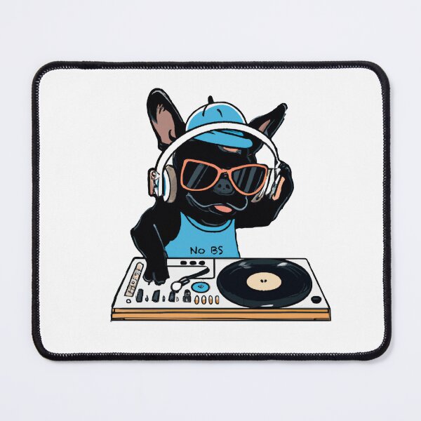 Item preview, French Bulldog DJ wearing sunglasses - Cool Frenchie Music Dog Design designed and sold by Vividality.