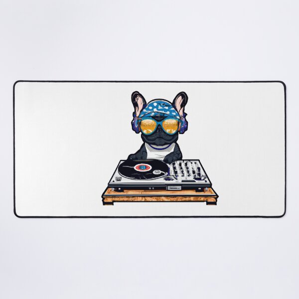 Item preview, French Bulldog DJ wearing sunglasses - Cool Frenchie Music Dog Design designed and sold by Vividality.