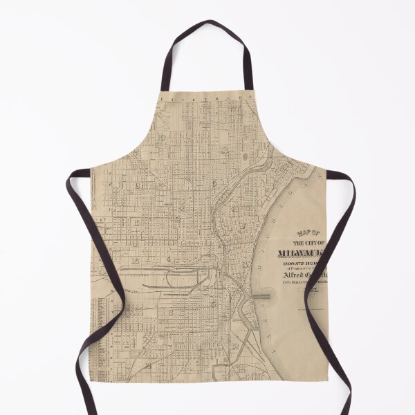 Item preview, Vintage Milwaukee, Wisconsin Map designed and sold by BeaSchoney.