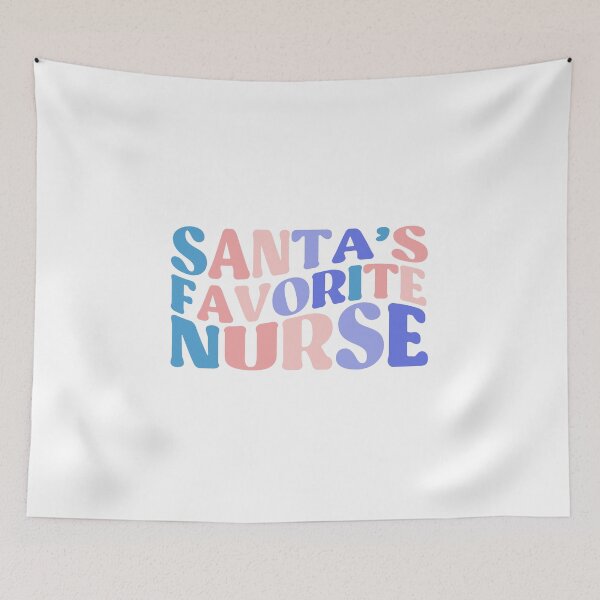 Item preview, Santa's Favorite Nurse - Nurse Christmas Gifts designed and sold by InnaPo ⭐⭐⭐⭐⭐.