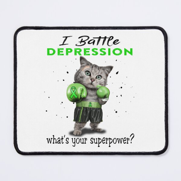 Item preview, Depression Warrior - I Battle Depression What Is Your Superpower? designed and sold by Jennpak.