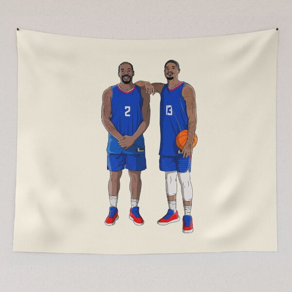 Item preview, Kawhi Leonard And Paul George - Los Angeles Clippers Basketball designed and sold by sportsign.