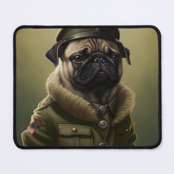 Item preview, Military Pug designed and sold by guiofsaints.