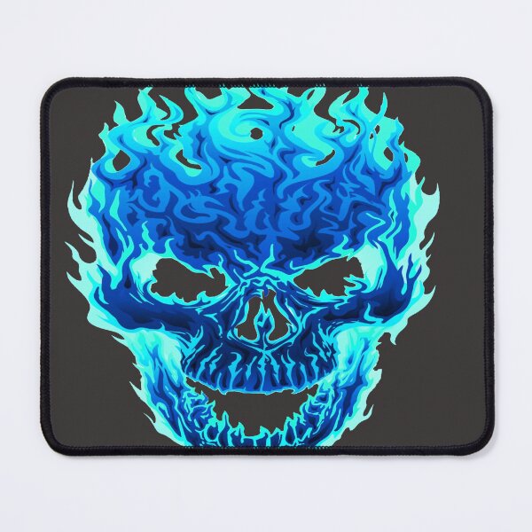 Item preview, Horror Blue Fire Flame Skull awesome design designed and sold by AssamFT.