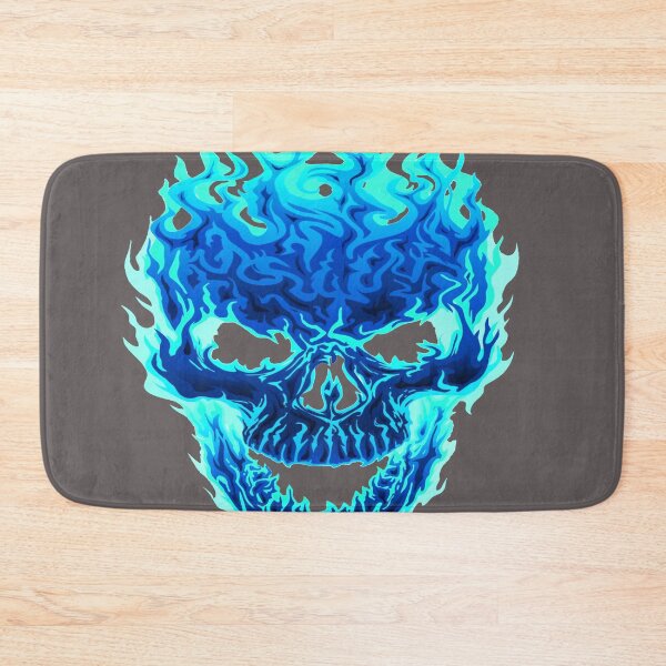 Item preview, Horror Blue Fire Flame Skull awesome design designed and sold by AssamFT.