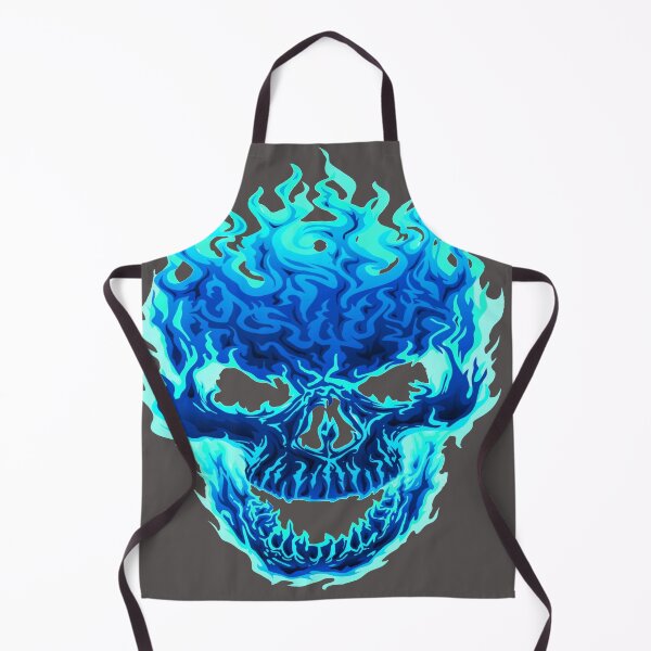 Item preview, Horror Blue Fire Flame Skull awesome design designed and sold by AssamFT.