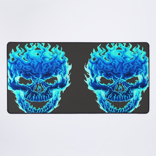Item preview, Horror Blue Fire Flame Skull awesome design designed and sold by AssamFT.