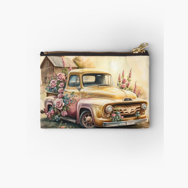 Item preview, Country Roses in a Yellow Farmhouse Truck designed and sold by cardinalhill.