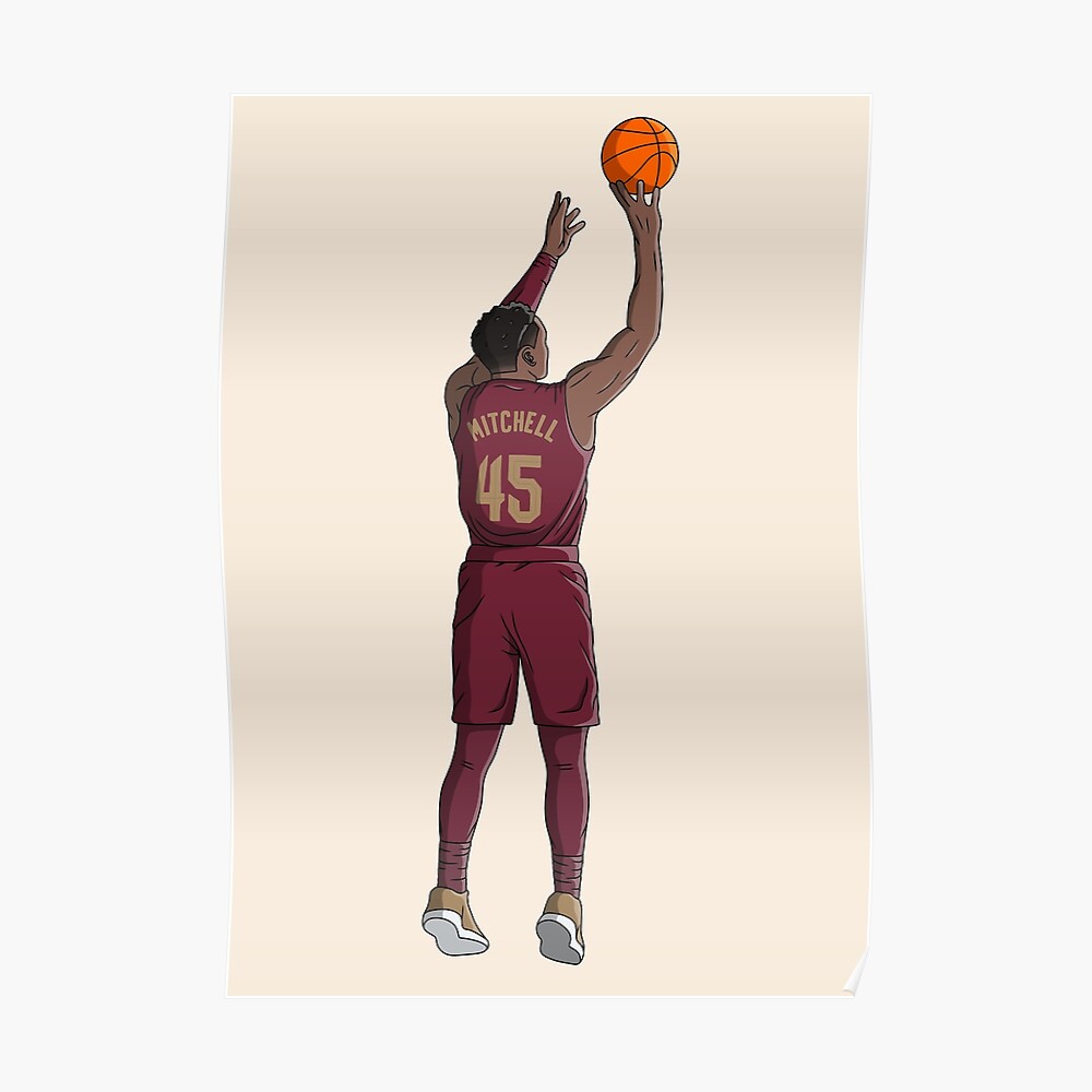 Black Jordan NBA Cleveland Cavaliers Mitchell #45 Jersey