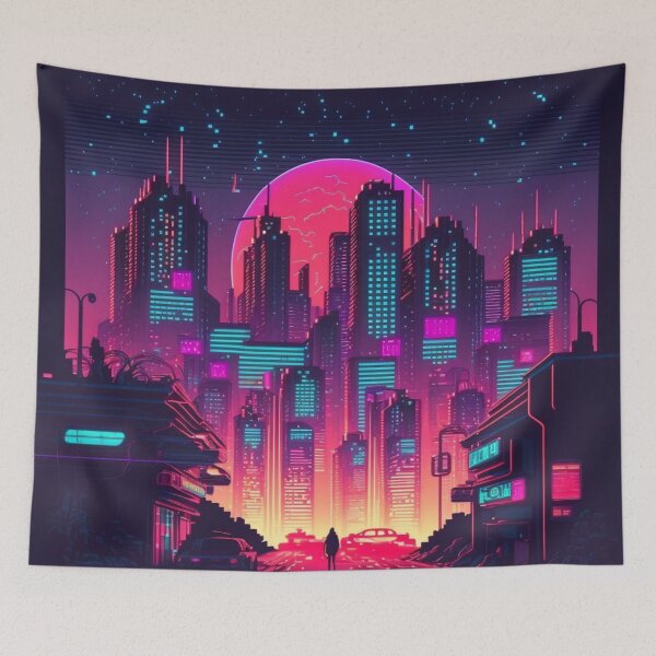 Item preview, Vaporwave City Dystopia Aesthetic designed and sold by trajeado14.