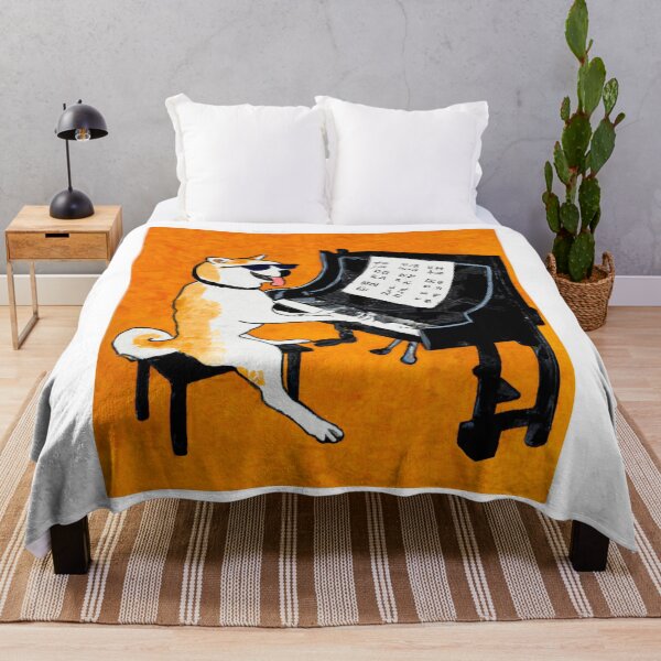 Item preview, Cool Dog wearing sunglasses - Piano Artwork designed and sold by Vividality.