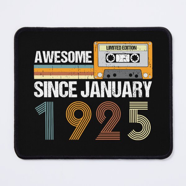 Item preview, Awesome Since January 1925 | 98th Birthday Gifts | 98 Years Old Gifts designed and sold by AMINE ★★★★★.
