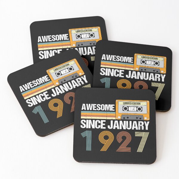 Item preview, Awesome Since January 1927 | 96th Birthday Gifts | 96 Years Old Gifts designed and sold by AMINE  ★★★★★.
