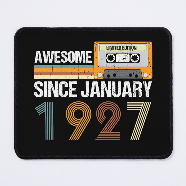 Item preview, Awesome Since January 1927 | 96th Birthday Gifts | 96 Years Old Gifts designed and sold by AMINE ★★★★★.
