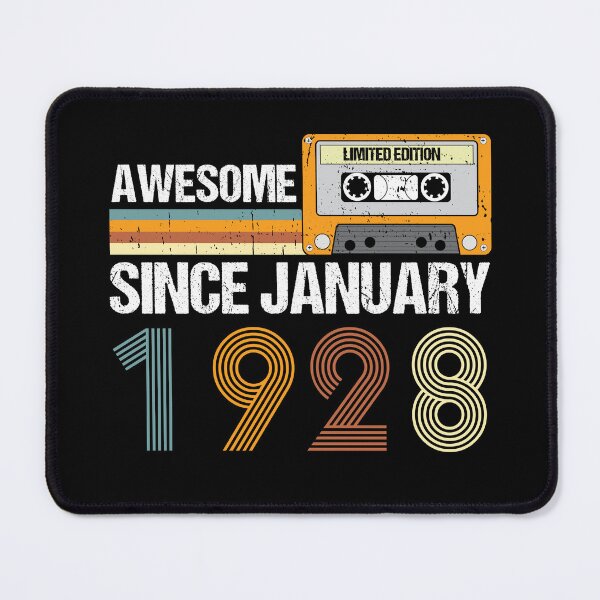 Item preview, Awesome Since January 1928 | 95th Birthday Gifts | 95 Years Old Gifts designed and sold by AMINE  ★★★★★.