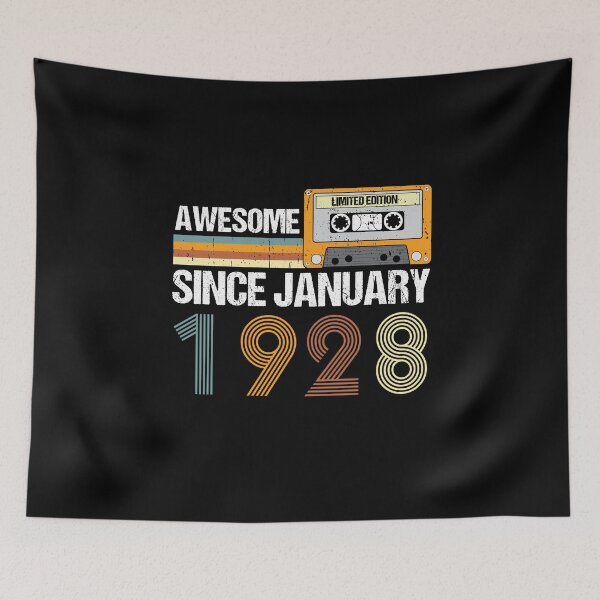 Item preview, Awesome Since January 1928 | 95th Birthday Gifts | 95 Years Old Gifts designed and sold by AMINE  ★★★★★.