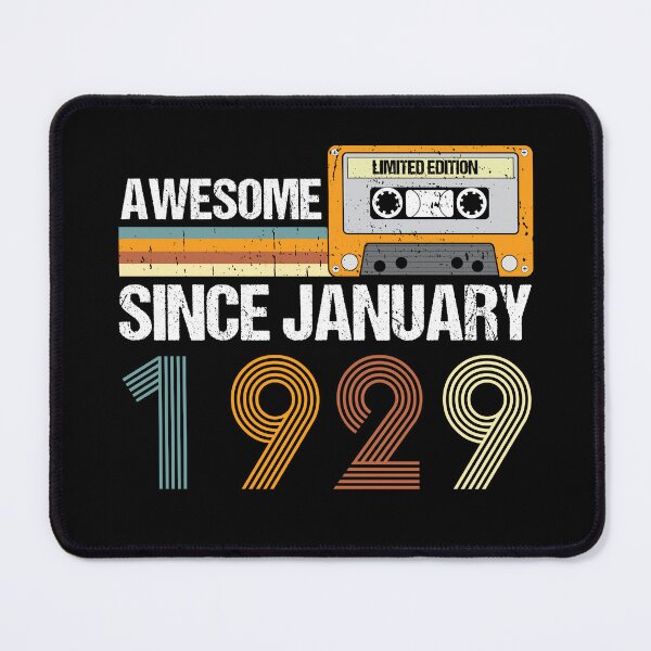 Item preview, Awesome Since January 1929 | 94th Birthday Gifts | 94 Years Old Gifts designed and sold by AMINE  ★★★★★.