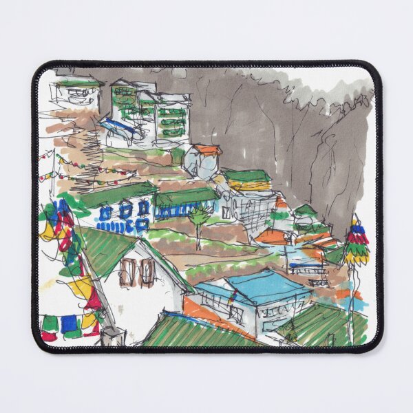 Item preview, Namche Bazaar - Everest Basecamp Trek Sketch designed and sold by Tom Napper Design.
