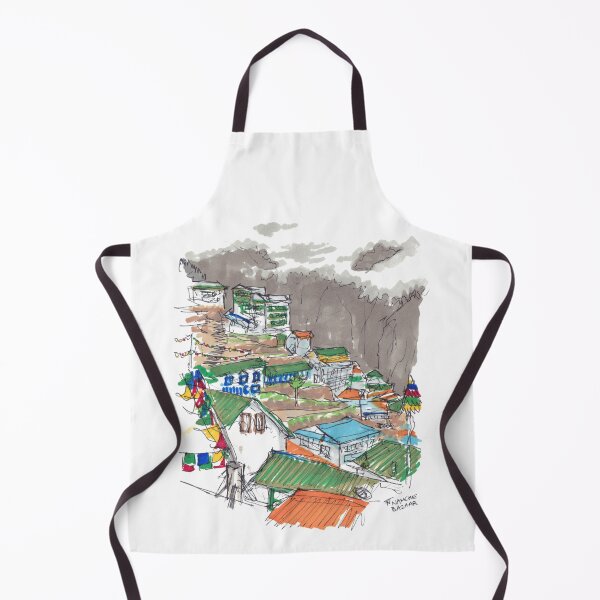 Item preview, Namche Bazaar - Everest Basecamp Trek Sketch designed and sold by Tom Napper Design.