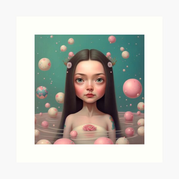 Lotto Spa Girl Art Print