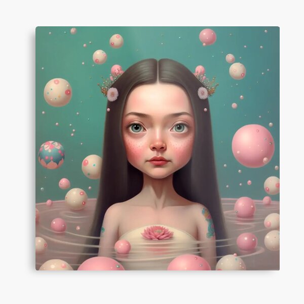 Lotto Spa Girl Metal Print