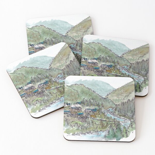Item preview, Phakding - Nepal Watercolour designed and sold by Tom Napper Design.