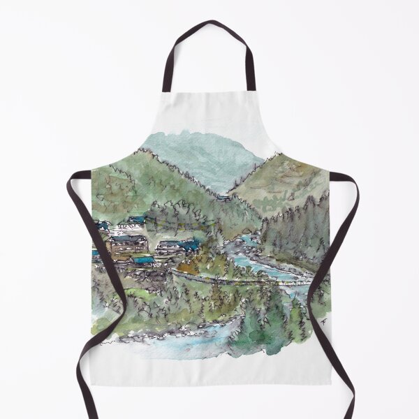 Item preview, Phakding - Nepal Watercolour designed and sold by Tom Napper Design.
