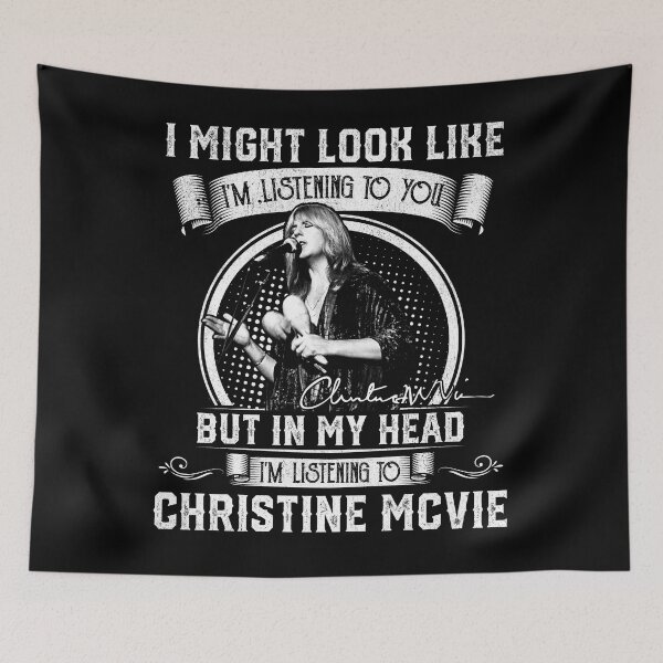 Item preview, Christine McVie Perfect R.I.P I Might Look Like I'm Listening To You But In My Head I'm Listening To Christine McVie Signature Vintage Retro Rock Pop Music designed and sold by RonZimmerman.