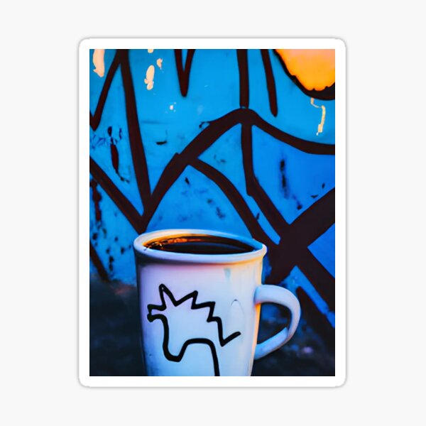 "Coffee Graffiti art" Sticker for Sale by AisAnxiious Redbubble