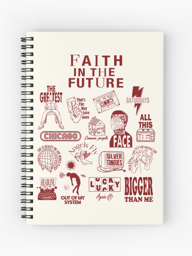 Louis Tomlinson Notebook - Louis Tomlinson Merch Faith In The Future Spiral  Notebook