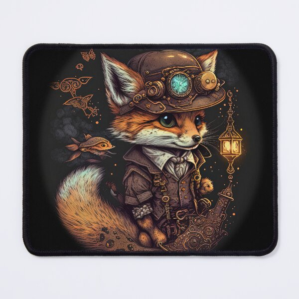 Item preview, Steampunk Fox, Cute designed and sold by loraleiffxi.