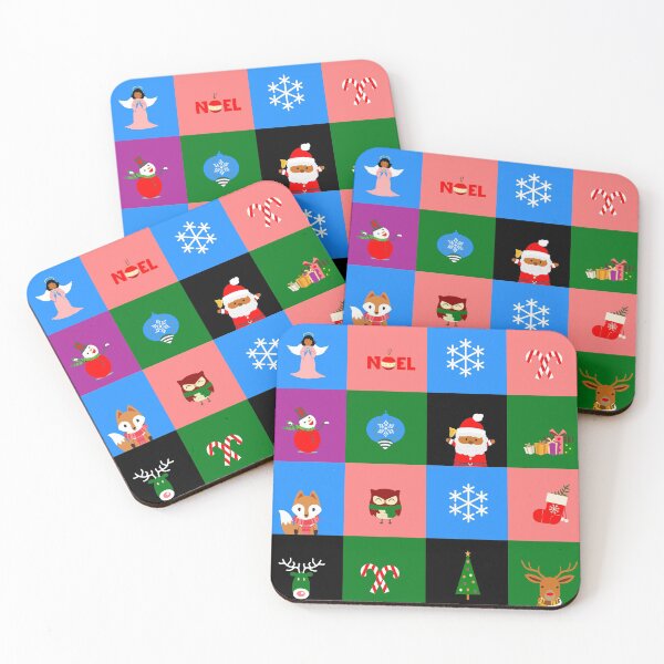Item preview, christmas african santa claus colorblock designed and sold by Gossip Rag.