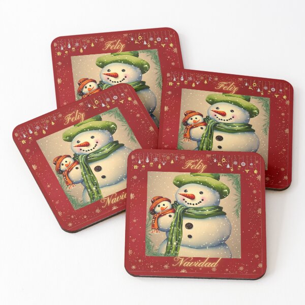 Item preview, Feliz Navidad de parte del muñeco de nieve y el bebé muñeco de nieve designed and sold by DreamyEscapism.