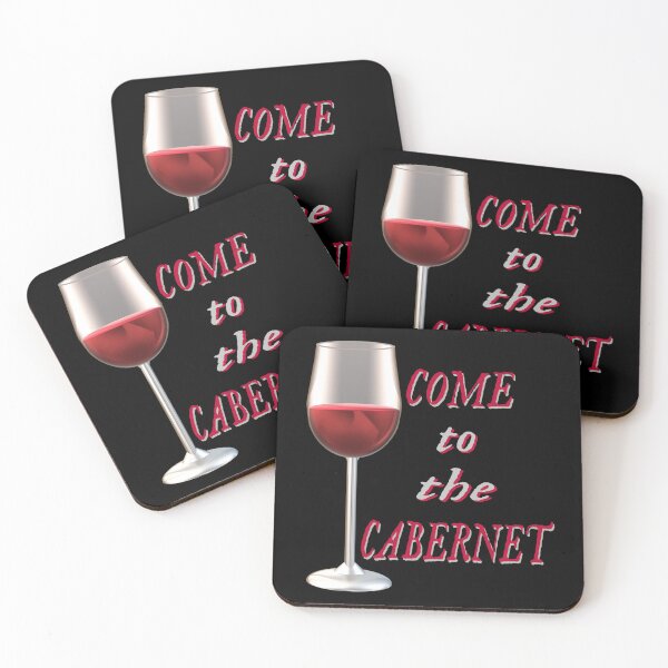 Item preview, Come to the Cabernet.  Glass of Cabernet Sauvignon Red Wine. (Black Background) designed and sold by ArtByLM.