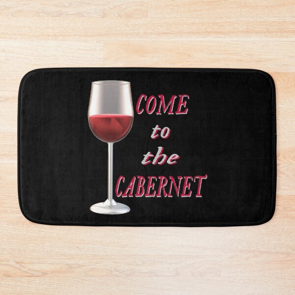 Item preview, Come to the Cabernet.  Glass of Cabernet Sauvignon Red Wine. (Black Background) designed and sold by ArtByLM.
