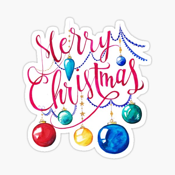 Merry Christmas Sticker