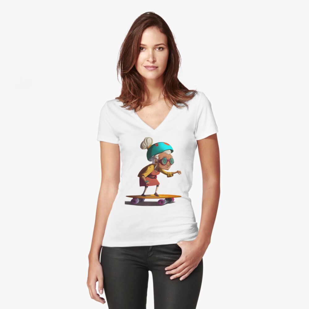 Item preview, Fitted V-Neck T-Shirt designed and sold by JohnCorney.