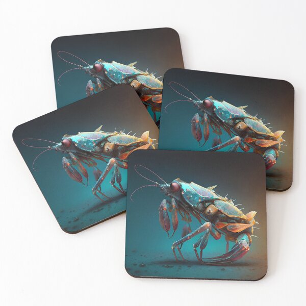 Item preview, Colourful Crayfish - Contemporary Digital Art designed and sold by marcogolfo.