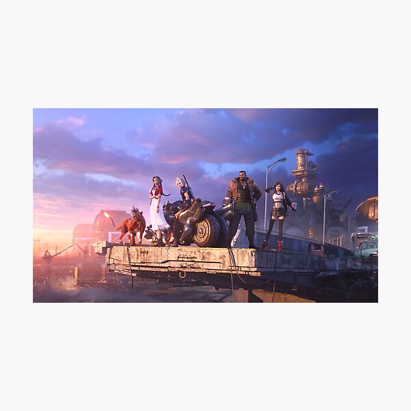 Item preview, Cloud, Aerith, Tifa, Barret, Red XIII - Ahead On Our Way [Remake] designed and sold by GlitchBob452.