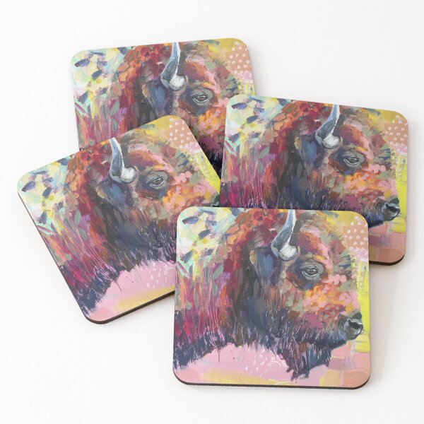 Item preview,  Bison painting. designed and sold by Cat Leonard.