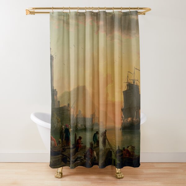 ocean, water, blue sky - horizon over water - seascape photography Shower  Curtain by ohaniki