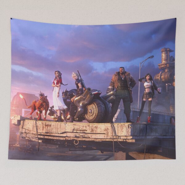 Item preview, Cloud, Aerith, Tifa, Barret, Red XIII - Ahead On Our Way [Remake] designed and sold by GlitchBob452.