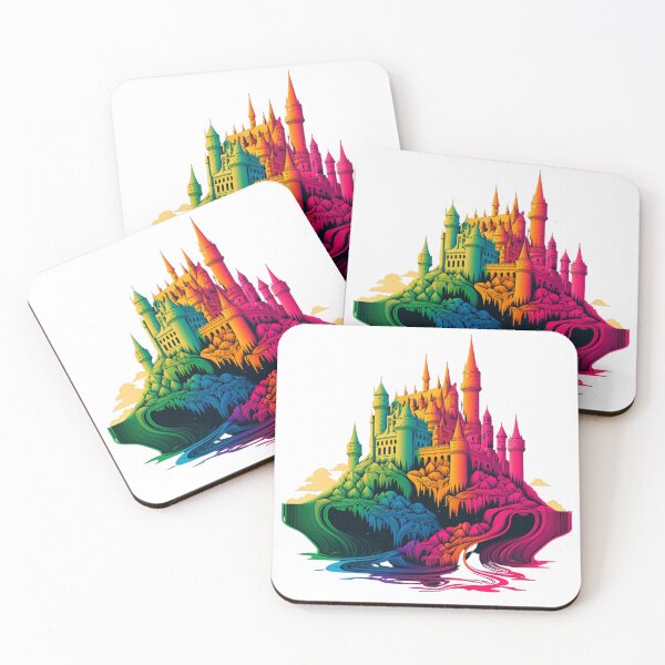 Item preview, Rainbow Fantasy Castle Fairy Tale designed and sold by Itis-Whatitis.