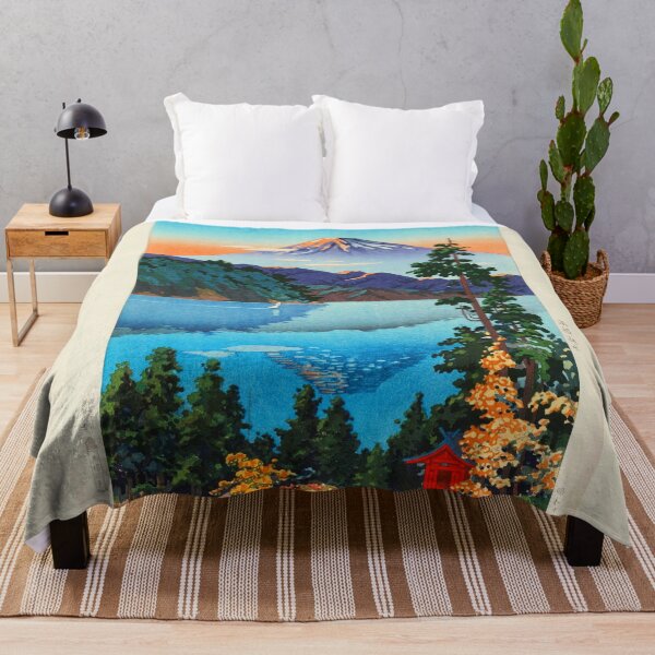 Item preview, Lake Ashi In The Hakone Hills in Early Autumn Tsuchiya Koitsu designed and sold by TeeARTHY.